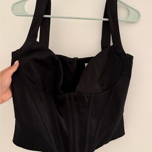 House of CB Black Corset Top